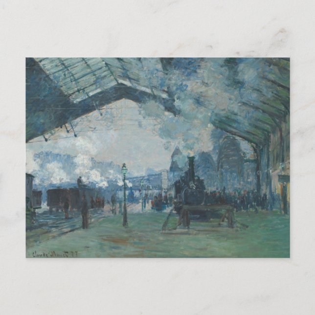 Claude Monet – Arrival of the Normandy Train Postcard (Front)