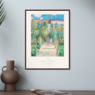 Claude Monet Art Print The Artist's Garden at Véth