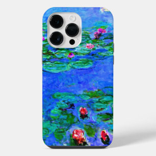 Claude Monet art: Water Lilies (red) iPhone 14 Pro Max Case