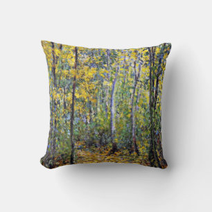 Claude Monet art: Wood Lane, painting by Monet Cushion