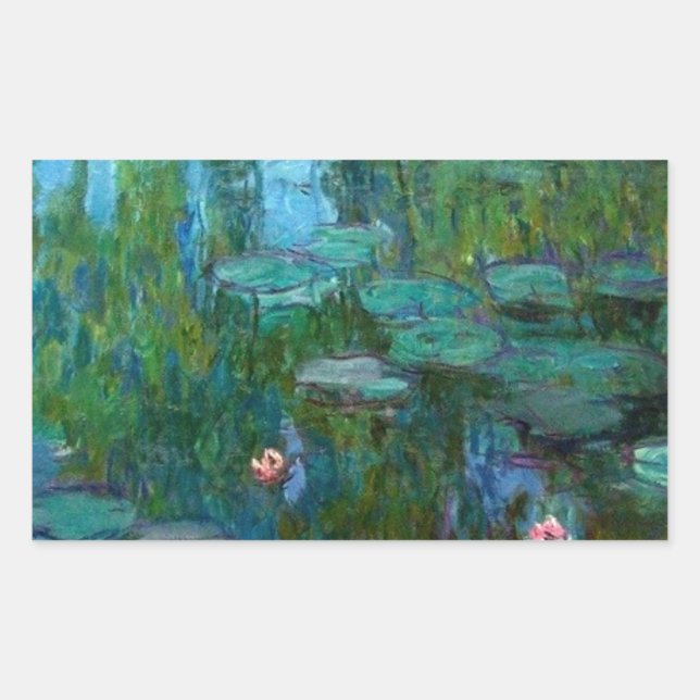 Claude Monet Artist Painter Destiny Gifts Rectangular Sticker (Front)