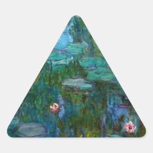 Claude Monet Artist Painter Destiny Gifts Triangle Sticker