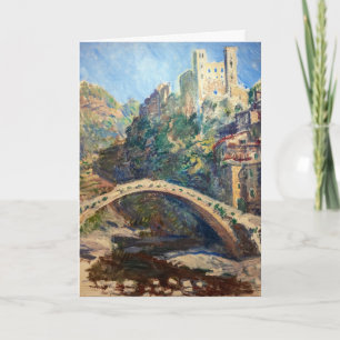 Claude Monet artwork - The Castle of Dolceacqua Card