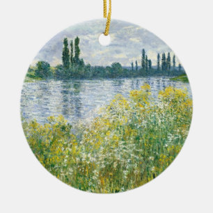 Claude Monet   Banks of the Seine, Vetheuil, 1880 Ceramic Tree Decoration