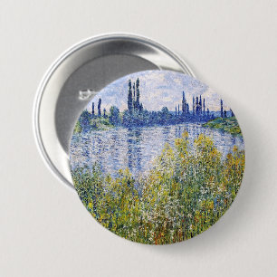 Claude Monet. Banks of the Seine, Vétheuil 7.5 Cm Round Badge