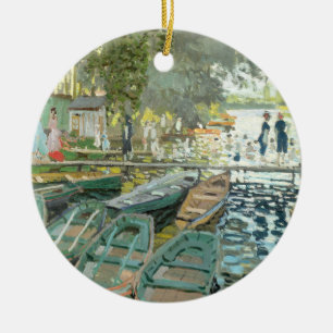 Claude Monet. Bathers at La Grenouillère Ceramic Ornament
