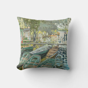 Claude Monet. Bathers at La Grenouillère Cushion