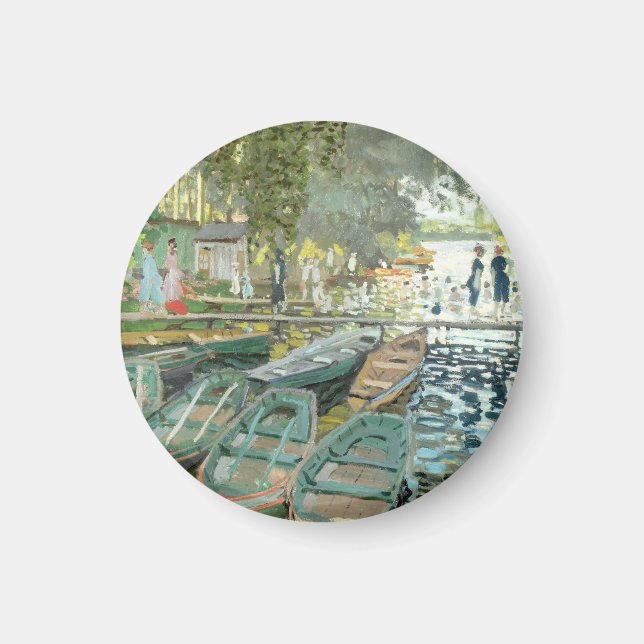 Claude Monet. Bathers at La Grenouillère Magnet (Front)