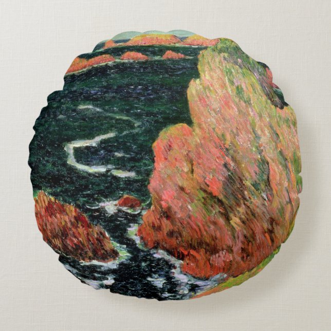 Claude Monet | Belle Ile Round Cushion (Front)