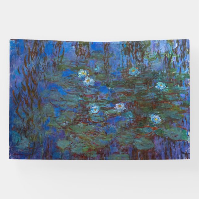 Claude Monet - Blue Water Lilies Banner (Horizontal)