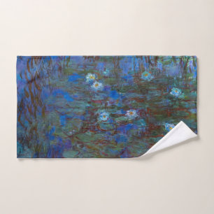 Claude Monet - Blue Water Lilies Bath Towel Set