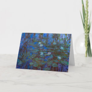 Claude Monet - Blue Water Lilies Card