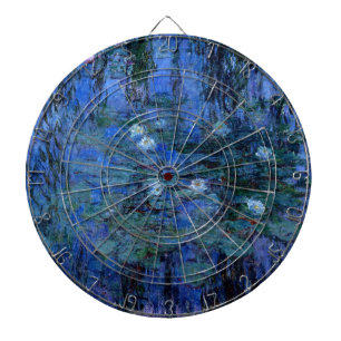Claude Monet Blue Water Lilies Dartboard