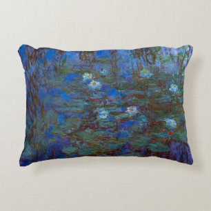 Claude Monet - Blue Water Lilies Decorative Cushion