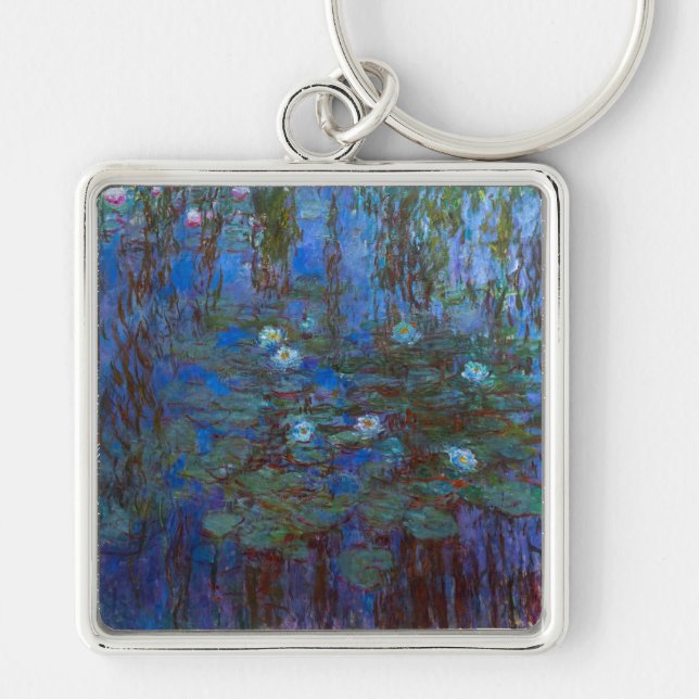Claude Monet - Blue Water Lilies Key Ring (Front)