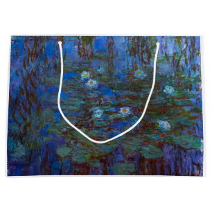 Claude Monet - Blue Water Lilies Large Gift Bag