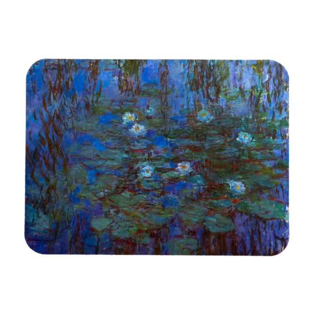 Claude Monet - Blue Water Lilies Magnet (Horizontal)