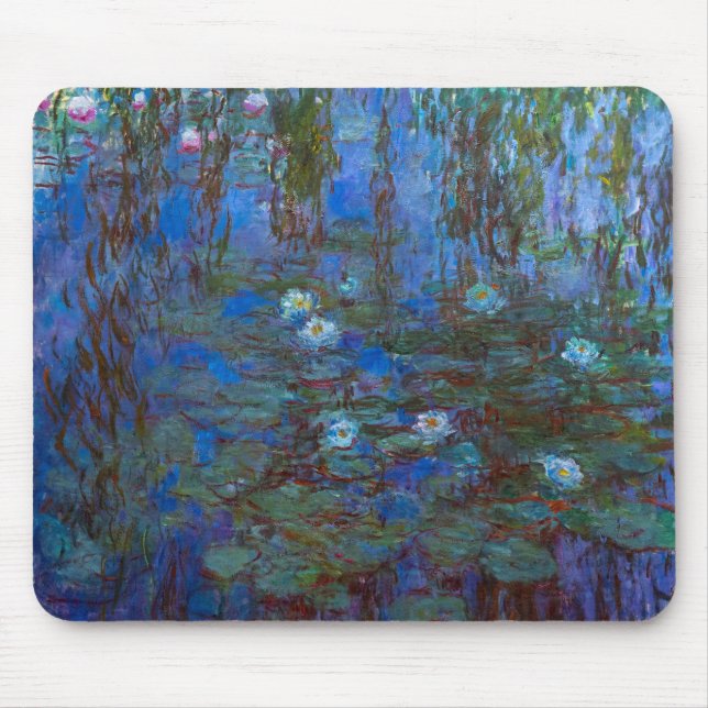 Claude Monet - Blue Water Lilies Mouse Pad (Front)