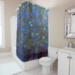Claude Monet - Blue Water Lilies Shower Curtain