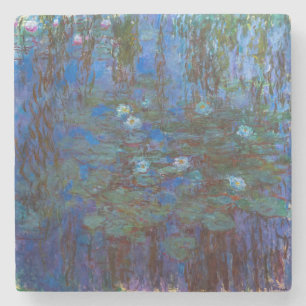 Claude Monet - Blue Water Lilies Stone Coaster