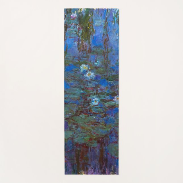 Claude Monet - Blue Water Lilies Yoga Mat (Front)