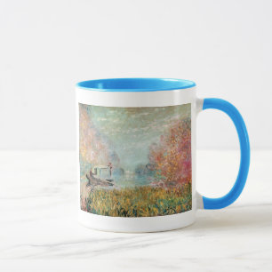 Claude Monet    Boat Studio on the Seine Mug