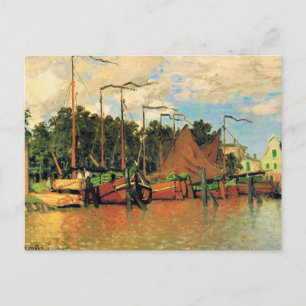 Claude Monet, Boats at Zaandam, Postcard