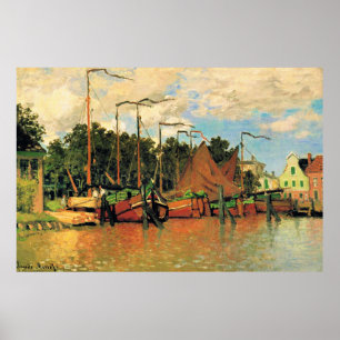 Claude Monet, Boats at Zaandam, Poster