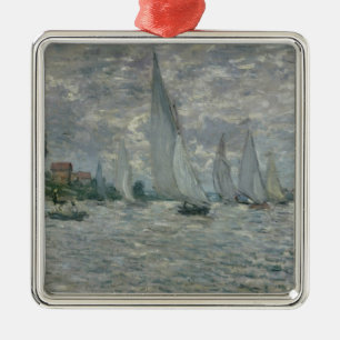 Claude Monet   Boats, or Regatta at Argenteuil Metal Ornament
