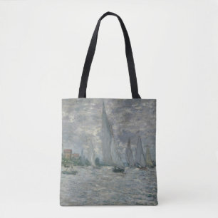 Claude Monet Boats, or Regatta at Argenteuil Tote Bag