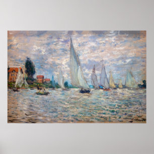 Claude Monet - Boats Regatta at Argenteuil Poster