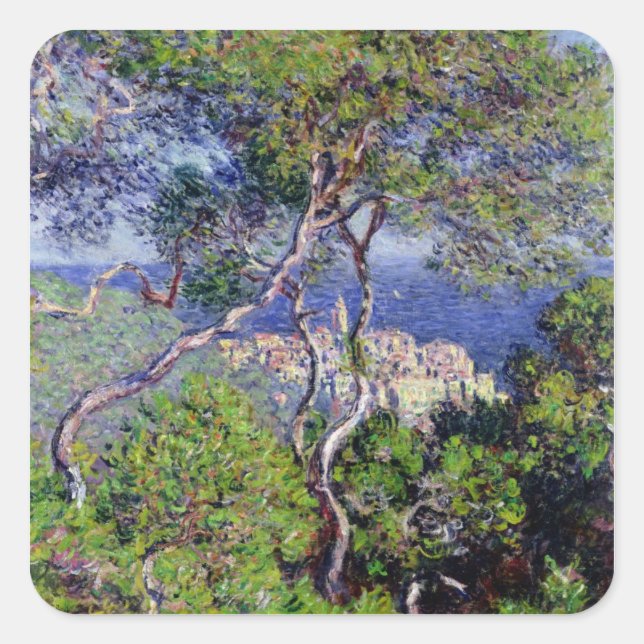 Claude Monet | Bordighera, 1884 Square Sticker (Front)