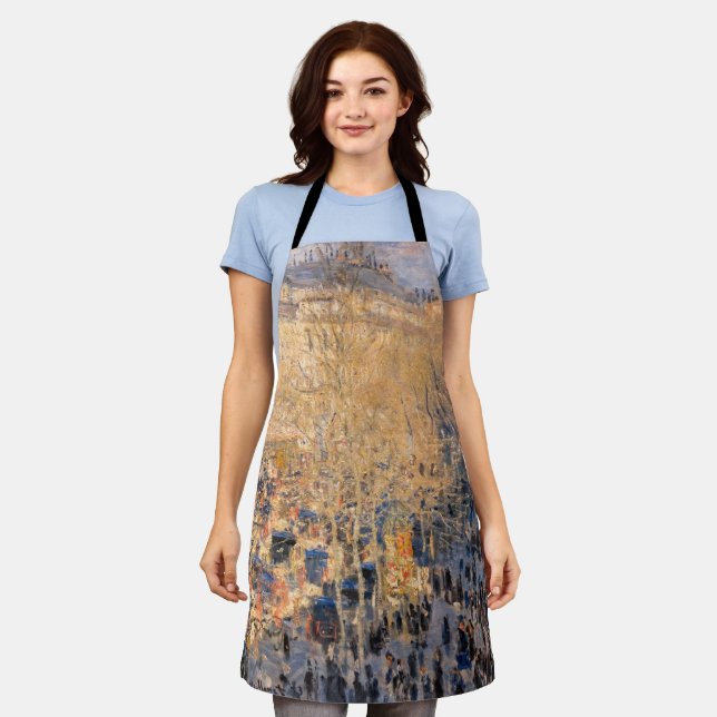 Claude Monet - Boulevard des Capucines in Paris Apron (Worn)