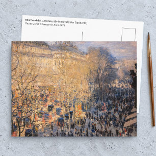 Claude Monet - Boulevard des Capucines in Paris Postcard