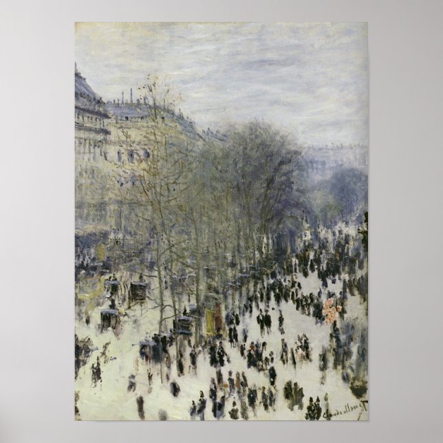 Claude Monet - Boulevard des Capucines Poster (Front)