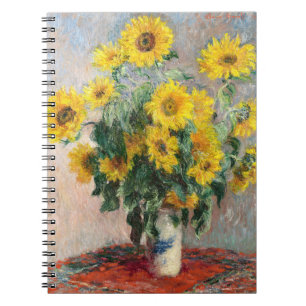 Claude Monet Bouquet of Sunflowers 1881 Art Notebook