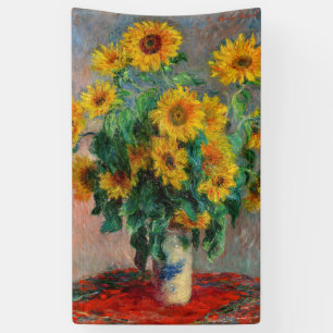 Claude Monet - Bouquet of Sunflowers Banner