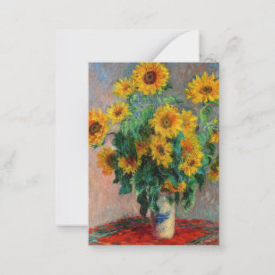 Claude Monet - Bouquet of Sunflowers Card