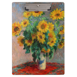 Claude Monet - Bouquet of Sunflowers Clipboard