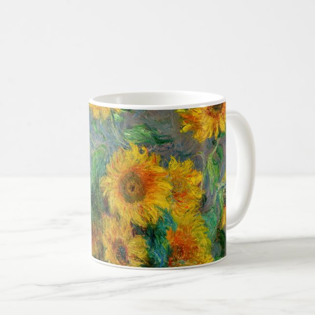 Claude Monet - Bouquet of Sunflowers Coffee Mug (Front Right)