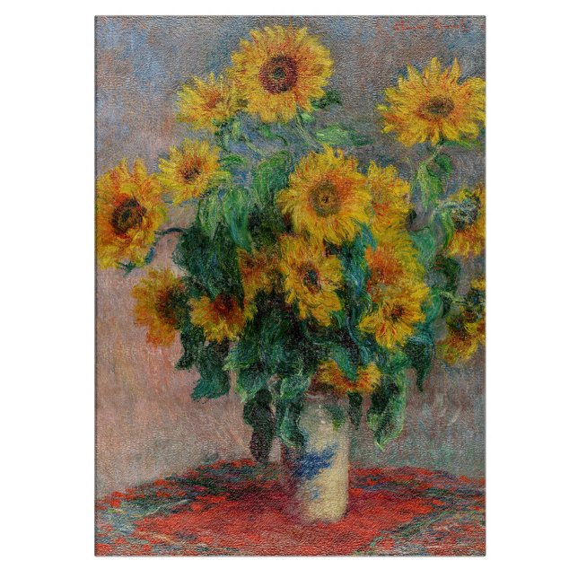Claude Monet - Bouquet of Sunflowers Cutting Board (Creator Uploaded)