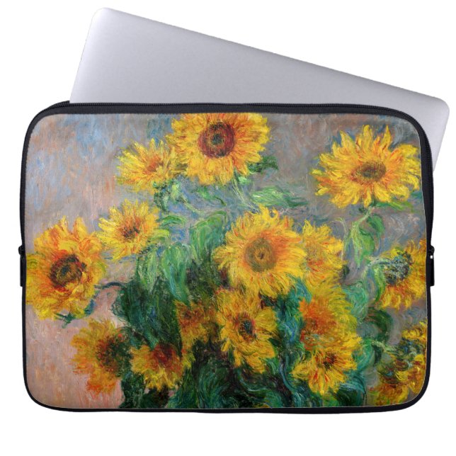 Claude Monet - Bouquet of Sunflowers Laptop Sleeve (Front)