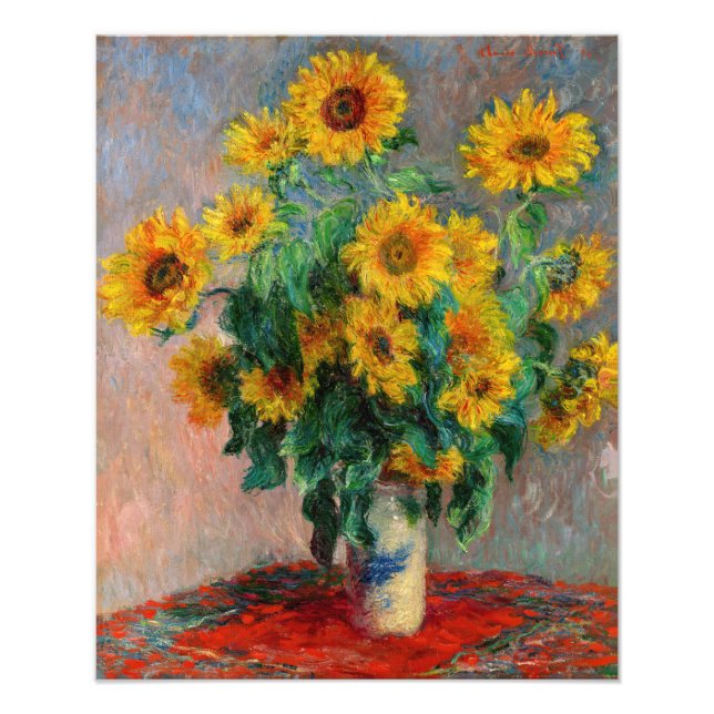 Claude Monet - Bouquet of Sunflowers Photo Print (Front)