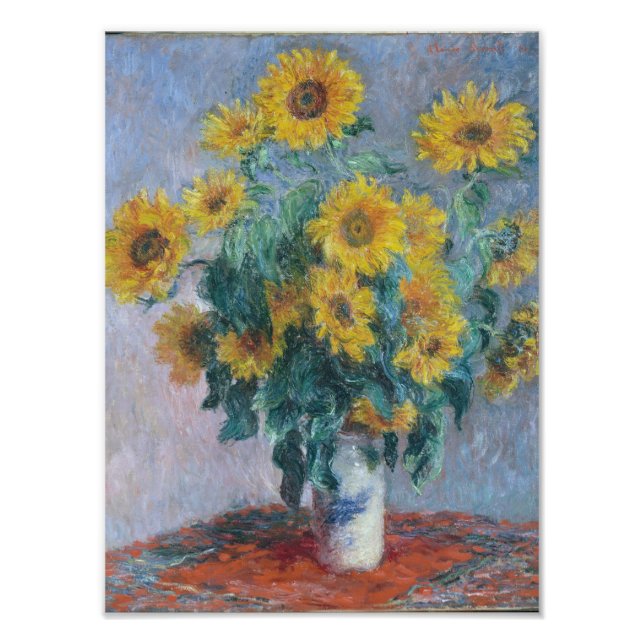 Claude Monet - Bouquet Of Sunflowers, Photo Print (Front)