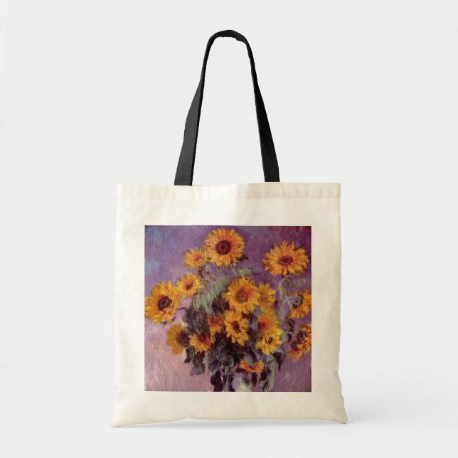 Claude Monet - Bouquet of Sunflowers Tote Bag (Front)