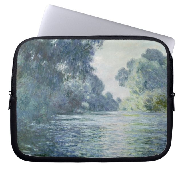 Claude Monet | Branch of the Seine near Giverny Laptop Sleeve (Front)