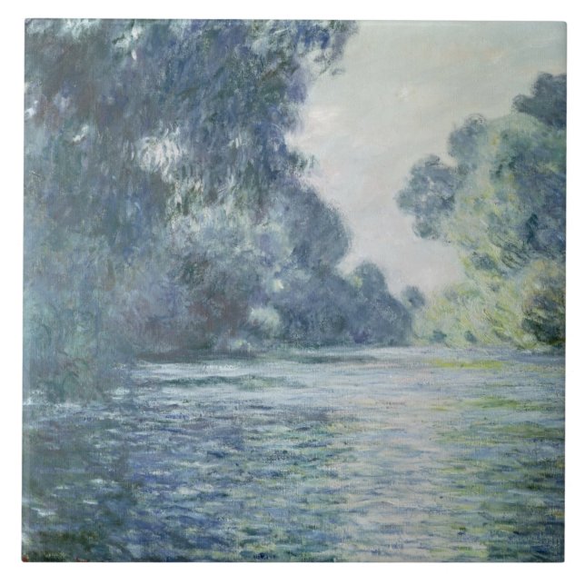Claude Monet | Branch of the Seine near Giverny Tile (Front)