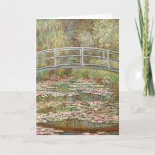 Claude Monet - Bridge Over a Pond of Water Lilies Holiday Card