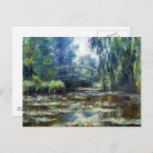 Claude Monet Bridge Over Water Lily Pond Postcard (Front/Back)