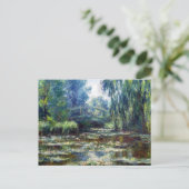 Claude Monet Bridge Over Water Lily Pond Postcard (Standing Front)